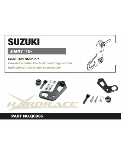 HARDRACE SUZUKI JIMNY '18- REAR TOW HOOK KIT : KYP PERFORMANCE HOUSE