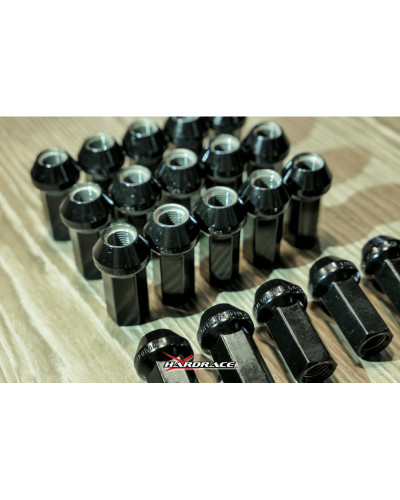 HARDRACE MOTORSPORTS SCM440 WHEEL NUTS  M12 x 1.25 45MM : KYP PERFORMANCE HOUSE