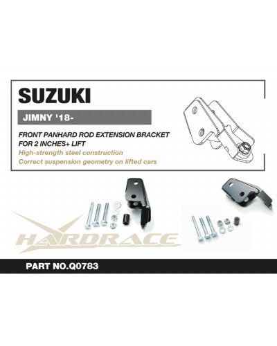 HARDRACE FRONT PANHARD ROD EXTENSION BRACKET SUZUKI JIMNY '18-PRESENT : KYP PERFORMANCE HOUSE