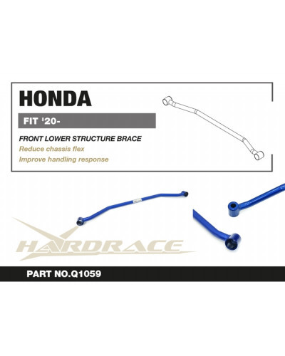 HARDRACE FRONT LOWER BRACE HONDA FIT JAZZ GR '20-  : KYP PERFORMANCE HOUSE