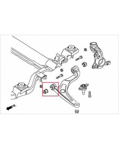 HARDRACE FRONT BUSHING FRONT LOWER ARM VOLKSWAGEN, TRANSPORTER, T4 98-03, T5 03-16, T6 16-PRESENT : KYP PERFORMANCE HOUSE