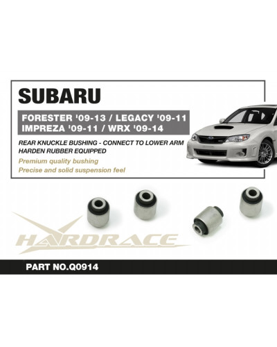 HARDRACE REAR KNUCKLE BUSHING SUBARU FORESTER '09-13/LEGACY '09-11/IMPREZA '09-11/WRX '09-14 : KYP PERFORMANCE HOUSE