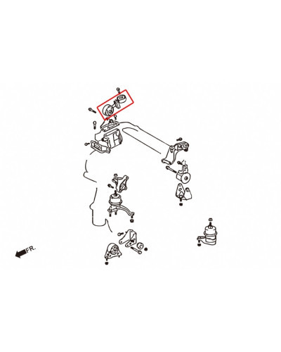 HARDRACE REINFORCED ENGINE MOUNT TOYOTA, ALPHARD/VELLFIRE, HARRIER, 02-08, ACU3 W 03-13 : KYP PERFORMANCE HOUSE