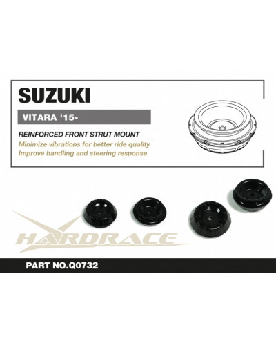 HARDRACE SUZUKI SX4 '06-/SWIFT '10-17/VITARA '15- FRONT REINFORCED STRUT MOUNT : KYP PERFORMANCE HOUSE