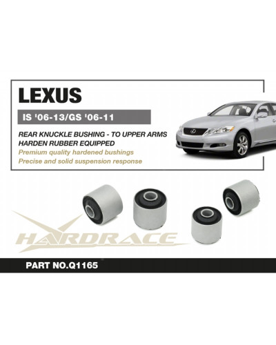 HARDRACE REAR KNUCKLE BUSHING - TO UPPER ARMS LEXUS IS '06-13/GS '06-11  : KYP PERFORMANCE HOUSE