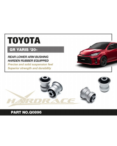 HARDRACE REAR LOWER ARM BUSHING KIT TOYOTA GR YARIS '20-, GR COROLLA '22-  : KYP PERFORMANCE HOUSE