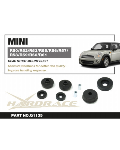 HARDRACE REAR STRUT MOUNT BUSH MINI COOPER R50/R52/R53/R55/R56/R57/R58/R59/R60/R61  : KYP PERFORMANCE HOUSE