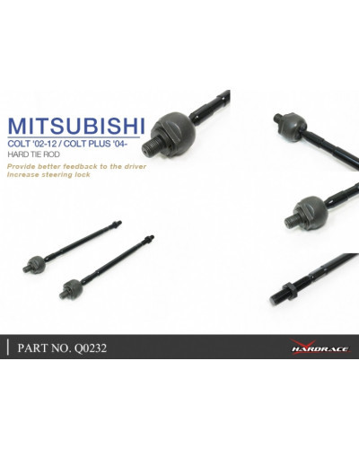 HARDRACE HARD TIE ROD MITSUBISHI, COLT, COLT PLUS, 07-13, Z30 02-12 : KYP PERFORMANCE HOUSE