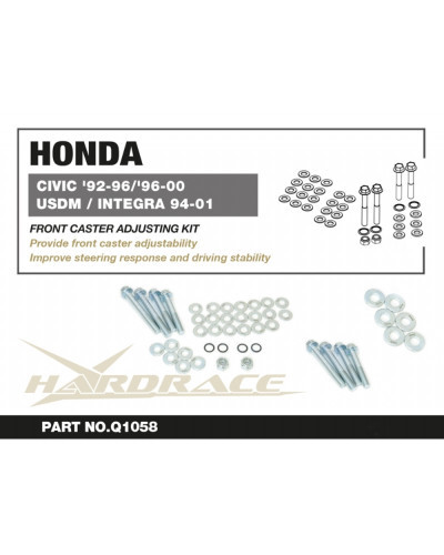 HARDRACE FRONT CASTER ADJUSTING KIT HONDA, CIVIC EG, EH '92-'95, EJ '96-'00, INTEGRA '94-'01 : KYP PERFORMANCE HOUSE