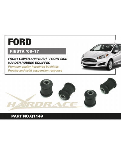 HARDRACE FRONT LOWER ARM BUSHING (FRONT) FORD, FIESTA MK6 '08-17, MAZDA, 2 DE 08-14  : KYP PERFORMANCE HOUSE