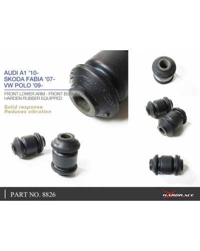 HARDRACE FRONT BUSHING FRONT LOWER ARM AUDI, SKODA, VOLKSWAGEN, A1, A3, FABIA, POLO, S3, TT, 10-PRESENT, 07-14 : KYP PERFORMANCE