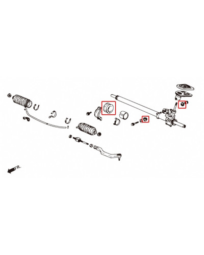 HARDRACE REINFORCED STEERING BUSHING HONDA, CIVIC, INTEGRA, DC2 94-01, EG, EH, EJ1/2 : KYP PERFORMANCE HOUSE