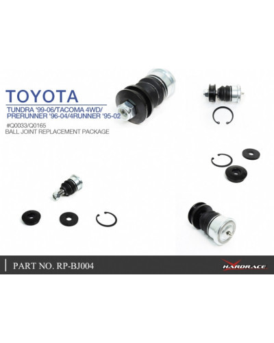 HARDRACE REPLACEMENT BALL JOINT FRONT UPPER ARM  Q0165 TOYOTA, 4RUNNER, TACOMA, TUNDRA, 96-03/PRERUNNER 96-04, 00-06, N180 199 :