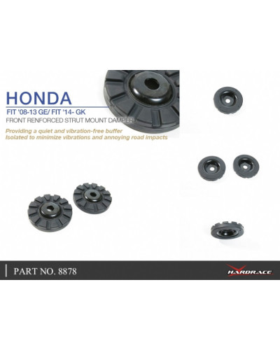 HARDRACE FRONT REINFORCED STRUT MOUNT DAMPER HONDA, CITY, CRZ, JAZZ/FIT, HRV, GD1/2/3/4, ZF1/2, 14-PRESENT, GE6/7/8/9, : KYP PER