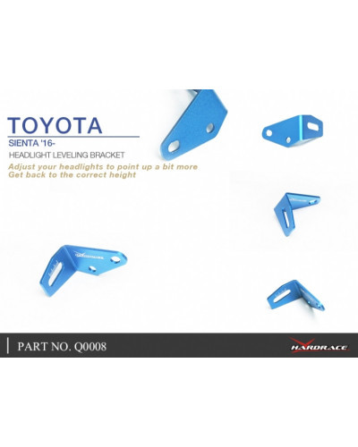 HARDRACE HEADLIGHT LEVELING BRACKET TOYOTA, SIENTA, NHP170 15-PRESENT : KYP PERFORMANCE HOUSE