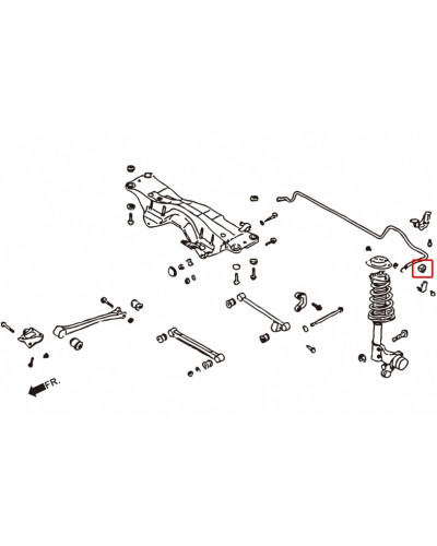 HARDRACE FRONT OR REAR REINFORCED SWAY BAR BUSHING SUBARU, IMPREZA, LEGACY, SF 97-02, STI GC/GF/GM 92-00, WRX GC : KYP PERFORMAN