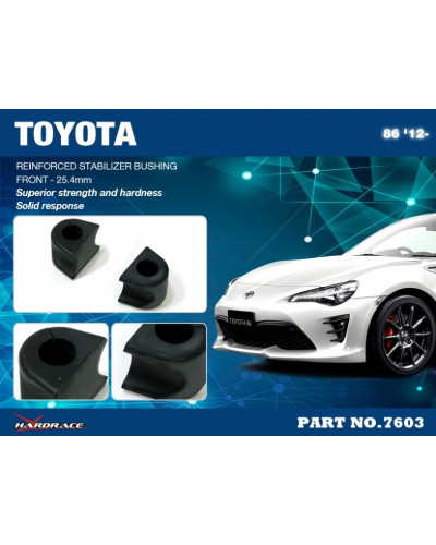 HARDRACE FRONT REINFORCED STABILIZER BUSHING SUBARU, TOYOTA, 86, BRZ, FR-S, ZC 6, ZN6, FT86/FR-S ZN6/ZC6 : KYP PERFORMANCE HOUSE