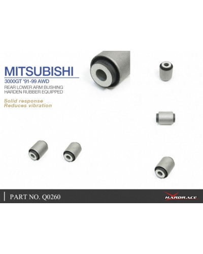 HARDRACE REAR LOWER ARM BUSHING MITSUBISHI, 3000GT, Z15A 90-00 : KYP PERFORMANCE HOUSE