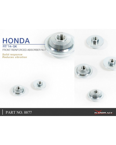 HARDRACE FRONT REINFORCED ABSORBER NUT HONDA, JAZZ/FIT, GK3/4/5/6 : KYP PERFORMANCE HOUSE