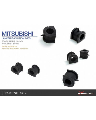 HARDRACE FRONT STABILIZER BUSHING MITSUBISHI, LANCER EVO, CT9A : KYP PERFORMANCE HOUSE