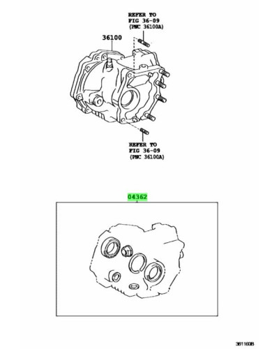 TOYOTA OEM TRANSFER OVERHAUL GASKET KIT - 04362-42020 : KYP Performance House