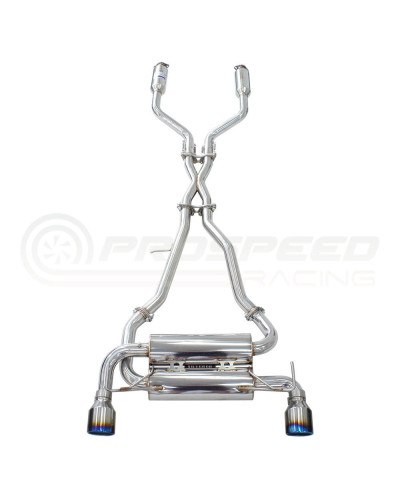 Invidia Gemini Cat Back Exhaust - Rolled Titanium Blue Tips Nissan Skyline V35/Infiniti G35 V35 (Coupe) : KYP PERFORMANCE HOUSE