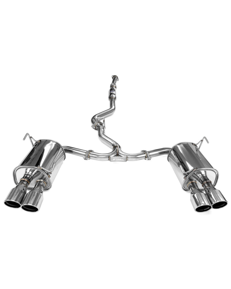 Invidia Q300 Turbo Back Exhaust - Rolled Polished Stainless Tips Subaru WRX 11-14/STI 11-21 (5MT/6MT) : KYP PERFORMANCE HOUSE