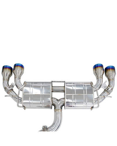 Invidia R400 Valved Turbo Back Exhaust w/Round Tips - Rolled Polished Stainless Tips VW Golf R Mk7.5 : KYP PERFORMANCE HOUSE