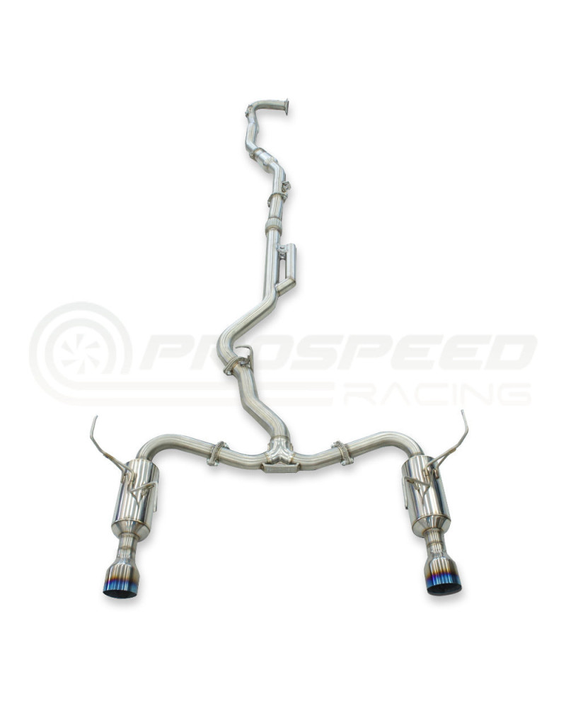 Invidia R400 Turbo Back Exhaust - Straight Cut Polished Stainless Tips Subaru WRX VN 22+ (Wagon) : KYP PERFORMANCE HOUSE