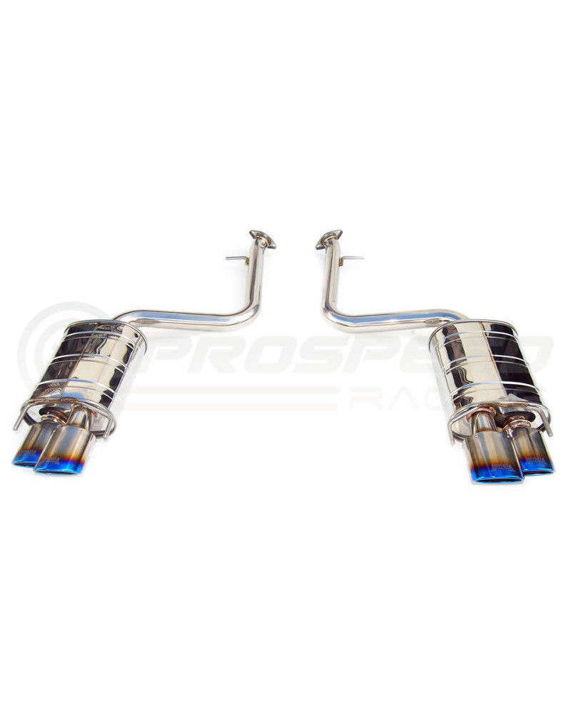 Invidia Q300 Axle Back Exhaust - Rolled Titanium Blue Tips Lexus RC200T/RC300/RC350 SC10R 14-21 : KYP PERFORMANCE HOUSE