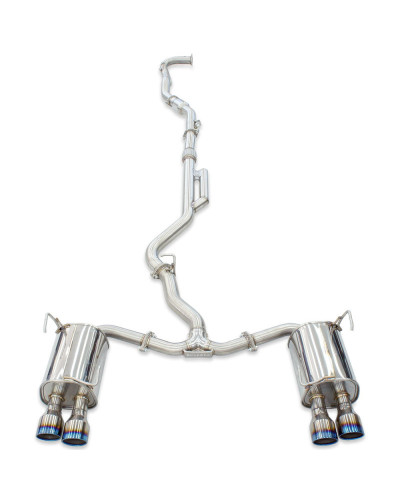 Invidia Q300 Turbo Back Exhaust - Rolled Polished Stainless Tips Subaru WRX VB 22+ (Sedan 6MT) : KYP PERFORMANCE HOUSE