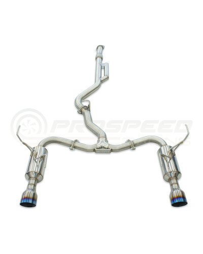 Invidia R400 Cat Back Exhaust - Straight Cut Polished Stainless Tips Subaru WRX VN 22+ (Wagon) : KYP PERFORMANCE HOUSE