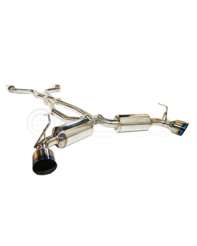 Invidia Dual N1 Cat-Back Exhaust - Straight Cut Titanium Blue Tips Nissan Z "400Z" RZ34 22+ : KYP PERFORMANCE HOUSE