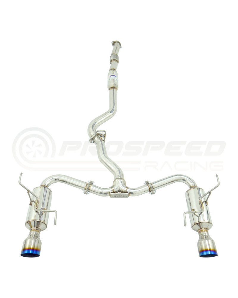 Invidia R400 Cat Back Exhaust - Straight Cut Polished Stainless Tips Subaru Levorg VM 14-20 : KYP PERFORMANCE HOUSE