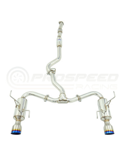 Invidia R400 Cat Back Exhaust - Straight Cut Polished Stainless Tips Subaru Levorg VM 14-20 : KYP PERFORMANCE HOUSE