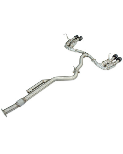 Invidia R400 Cat Back Exhaust - Straight Cut Titanium Blue Tips Subaru WRX VB 22+ (Sedan) : KYP PERFORMANCE HOUSE