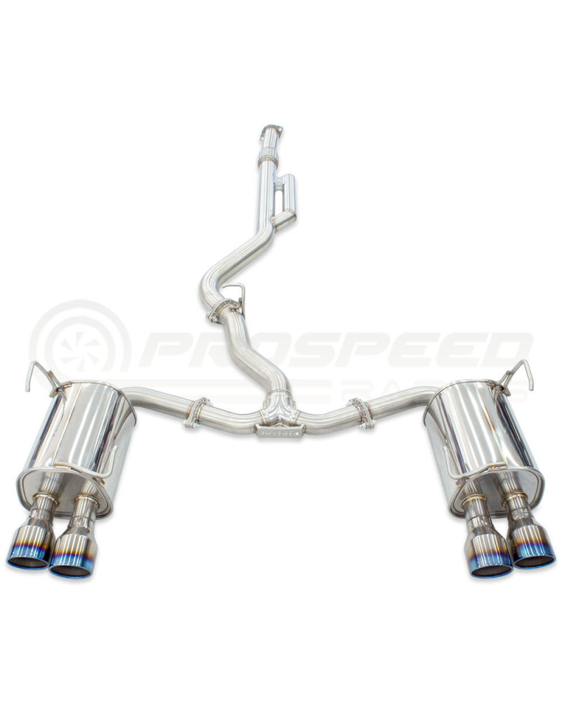 Invidia Q300 Cat Back Exhaust - Rolled Polished Stainless Tips Subaru WRX VB 22+ (Sedan) : KYP PERFORMANCE HOUSE