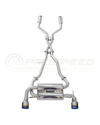 Invidia Gemini Cat Cack Exhaust - Rolled Titanium Blue Tips Nissan 350Z Z33 02-09 : KYP PERFORMANCE HOUSE