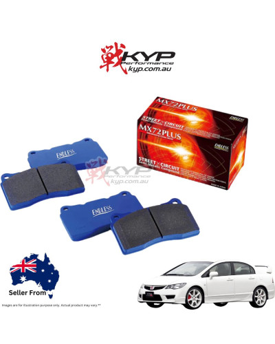 ENDLESS MX72 PLUS BRAKE PAD FRONT FOR HONDA CIVIC FD2 (TYPE-R): KYP Performance House |FAST SHIPPING JDM CAR PARTS UPGRAD PRO SH