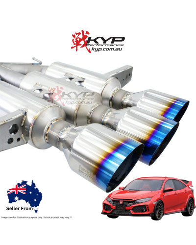 Invidia Titan G5 R400 Titanium Cat Back Exhaust Honda Civic Type-R FK8 17+ : KYP PERFORMANCE HOUSE |FAST SHIPPING JDM CAR PARTS 