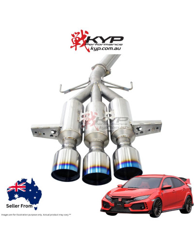 Invidia Titan G5 R400 Titanium Cat Back Exhaust Honda Civic Type-R FK8 17+ : KYP PERFORMANCE HOUSE |FAST SHIPPING JDM CAR PARTS 