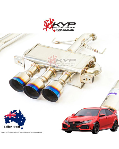 Invidia Q300 Turbo Back Exhaust Honda Civic Type-R FK8 17+ : KYP PERFORMANCE HOUSE |FAST SHIPPING JDM CAR PARTS UPGRAD PRO SHOP 