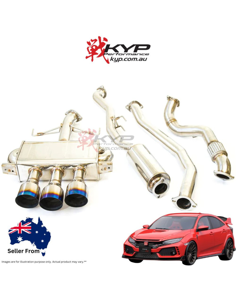 Invidia Q300 Turbo Back Exhaust Honda Civic Type-R FK8 17+ : KYP PERFORMANCE HOUSE |FAST SHIPPING JDM CAR PARTS UPGRAD PRO SHOP 