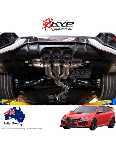 Invidia R400 Turbo Back Exhaust Honda Civic Type-R FK8 17+ : KYP PERFORMANCE HOUSE |FAST SHIPPING JDM CAR PARTS UPGRAD PRO SHOP 