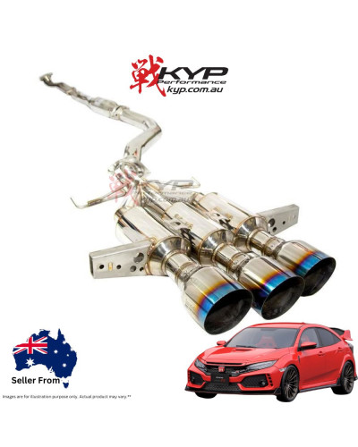 Invidia R400 Turbo Back Exhaust Honda Civic Type-R FK8 17+ : KYP PERFORMANCE HOUSE |FAST SHIPPING JDM CAR PARTS UPGRAD PRO SHOP 