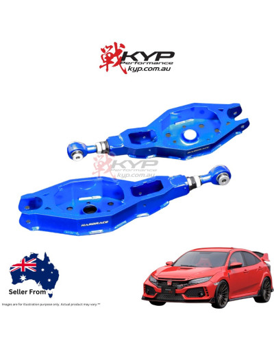 HARDRACE HONDA CIVIC '17- FK8 FL5 TYPE-R  REAR LOWER ADJUSTABLE ARM : KYP PERFORMANCE HOUSE |FAST SHIPPING JDM CAR PARTS UPGRAD 