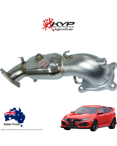 Invidia Down Pipe w/High Flow Cat Honda Civic Type R FK8 17-21/FL5 22+ : KYP PERFORMANCE HOUSE |FAST SHIPPING JDM CAR PARTS UPGR