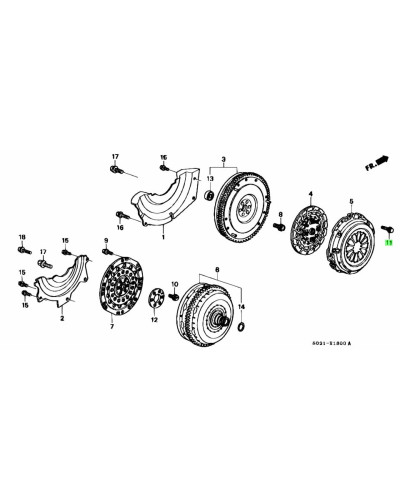 HONDA OEM CLUTCH COVER BOLT - EF8 EF9 EG6 EK4 EK9 DC2 DA6 DB7 DB8 : KYP Performance House