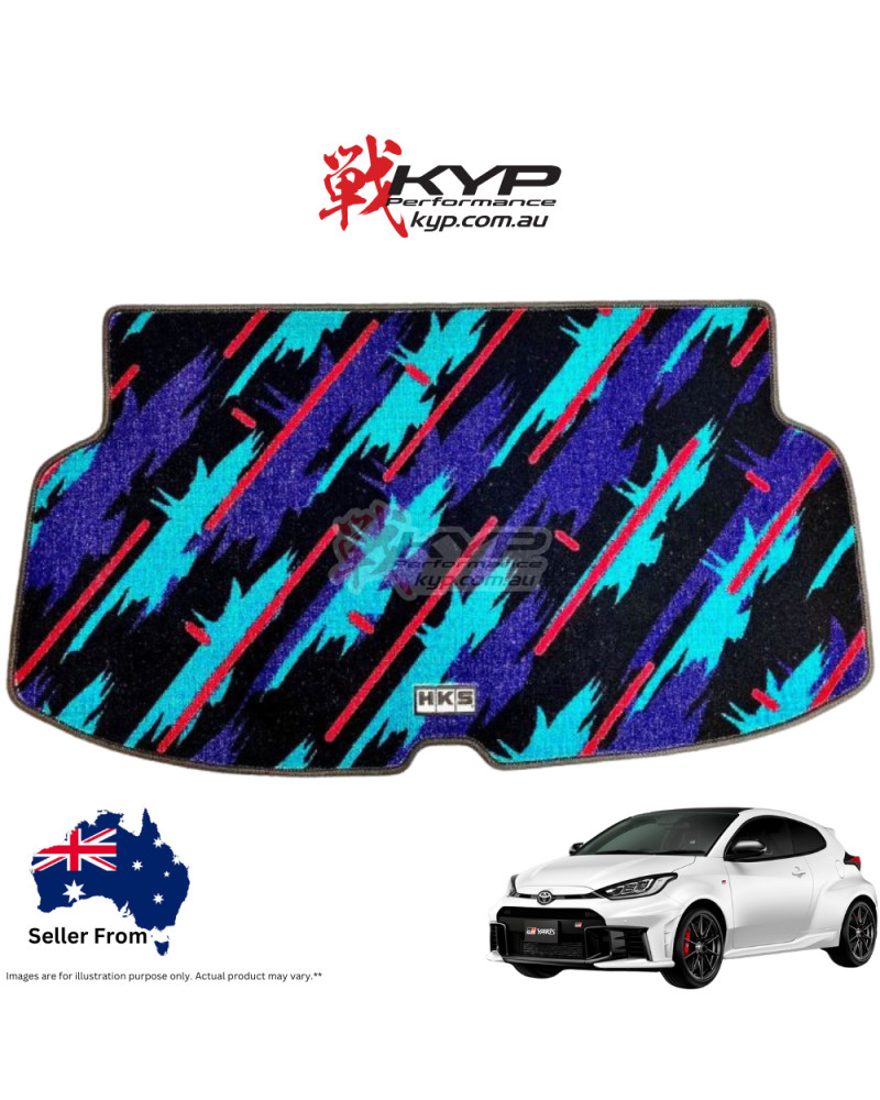 HKS LUGGAGE MAT OIL SPLASH COLOR - GR YARIS : KYP Performance House |FAST SHIPPING JDM CAR PARTS UPGRADE AUSTRALIA