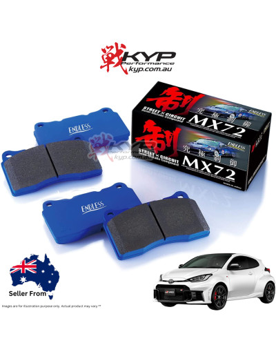 ENDLESS MX72 BRAKE PAD FRONT FOR GR YARIS : KYP Performance House |FAST SHIPPING JDM CAR PARTS UPGRADE AUSTRALIA